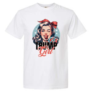 Trump Messy Bun Trump 2024 Election Gift Garment-Dyed Heavyweight T-Shirt