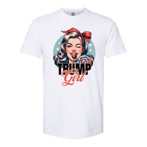 Trump Messy Bun Trump 2024 Election Gift Softstyle CVC T-Shirt