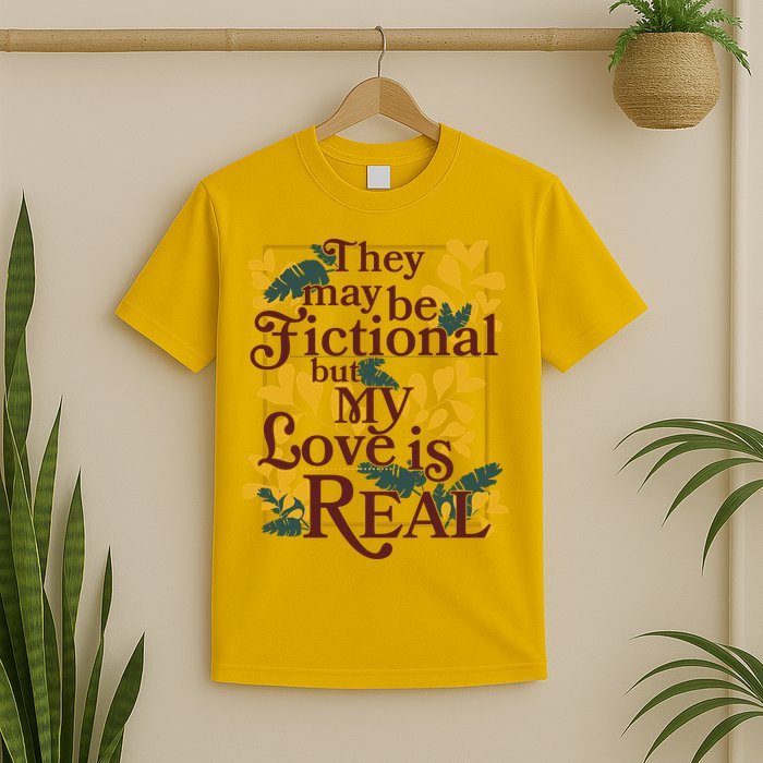 They May Be Fictional By My Love Is Real T-Shirt