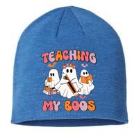 Teaching My Boos Trick Or Teach Spooky Teacher Halloween Gift Sustainable Beanie