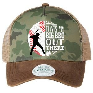 Thats My Brother Out There Baseball Big Bro Sibling Legacy Tie Dye Trucker Hat