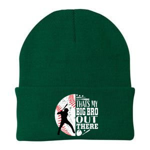 Thats My Brother Out There Baseball Big Bro Sibling Knit Cap Winter Beanie