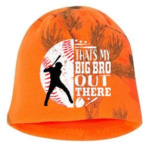 Thats My Brother Out There Baseball Big Bro Sibling Kati - Camo Knit Beanie