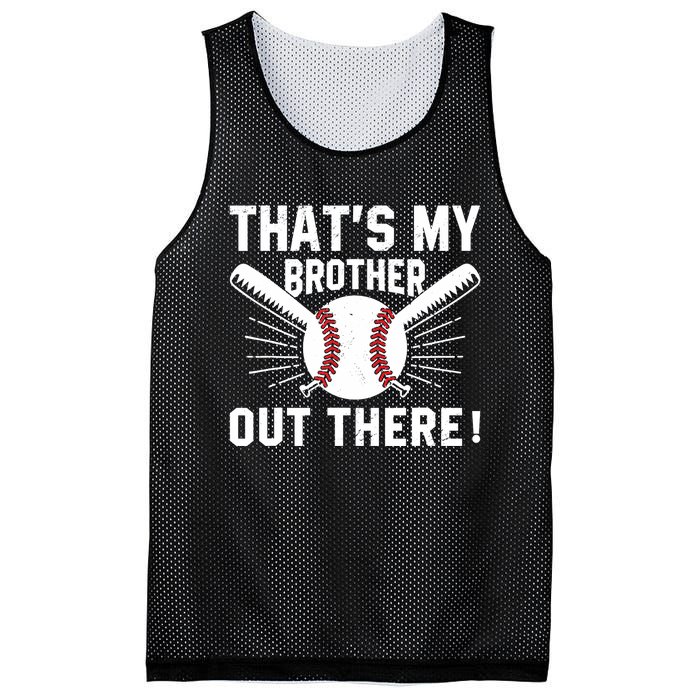 That's My Brother Out There Baseball Player Mesh Reversible Basketball Jersey Tank