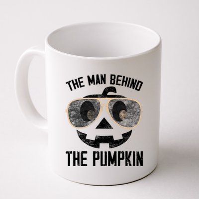 The Man Behind The Pumpkin New Baby Shower Dad Halloween Coffee Mug