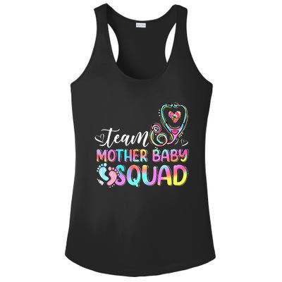 Team Mother Baby Squad Mother Baby Nurse Nursing Mom Ladies PosiCharge Competitor Racerback Tank