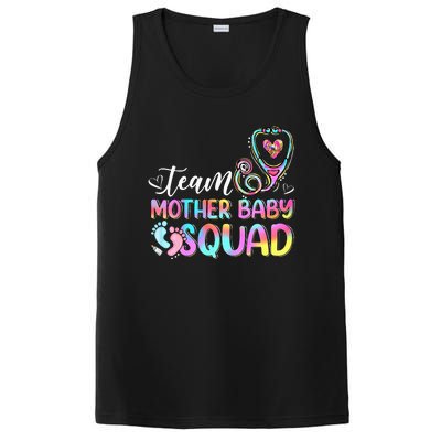 Team Mother Baby Squad Mother Baby Nurse Nursing Mom PosiCharge Competitor Tank