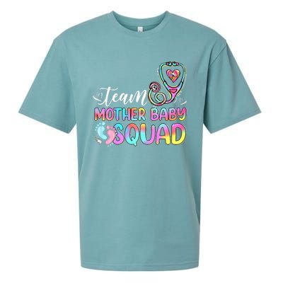 Team Mother Baby Squad Mother Baby Nurse Nursing Mom Sueded Cloud Jersey T-Shirt