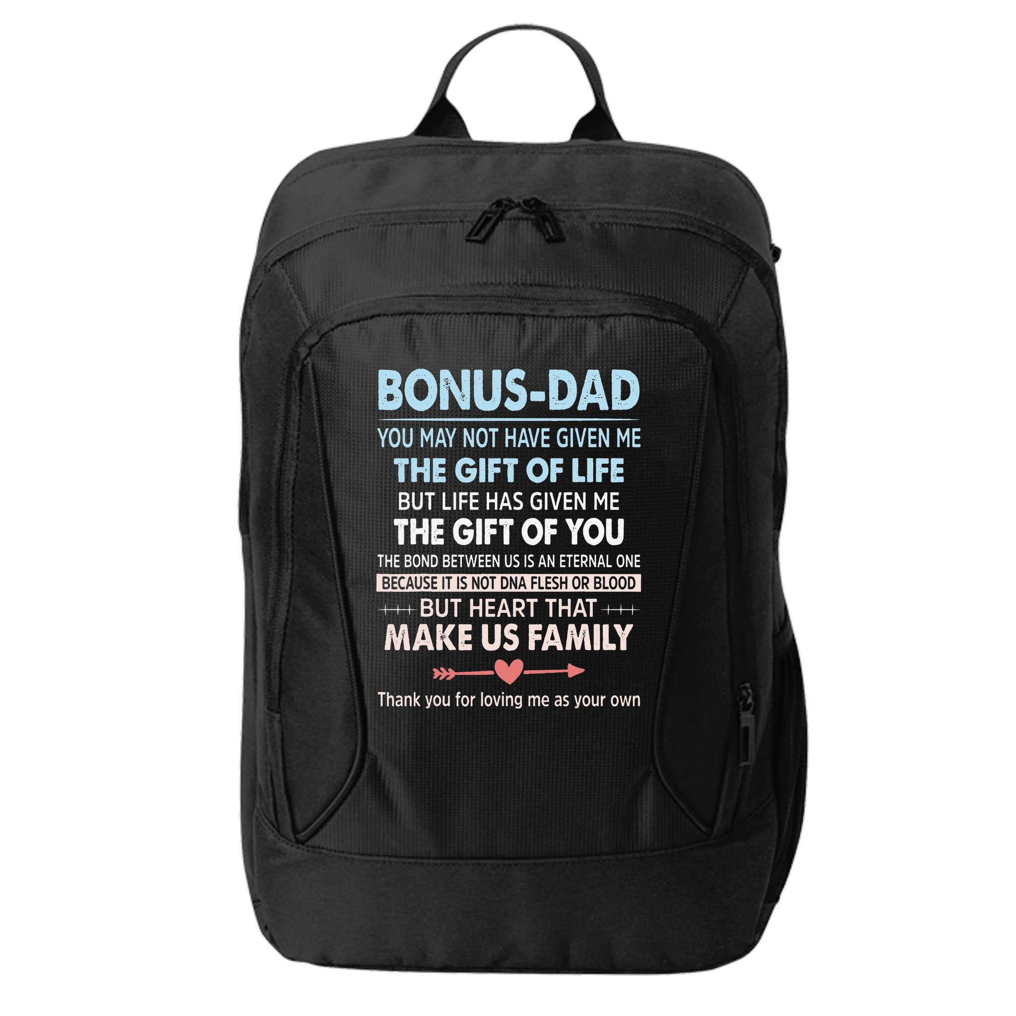 To My Bonus Dad Gift For Father Fathers Day City Backpack