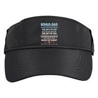 To My Bonus Dad Gift For Father Fathers Day Adult Drive Performance Visor