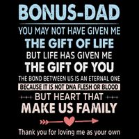 To My Bonus Dad Gift For Father Fathers Day Drawstring Bag