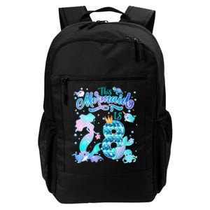 This Mermaid Birthday Girl 8 Year Old 8th Birthday Mermaid Daily Commute Backpack