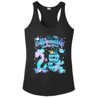 This Mermaid Birthday Girl 8 Year Old 8th Birthday Mermaid Ladies PosiCharge Competitor Racerback Tank