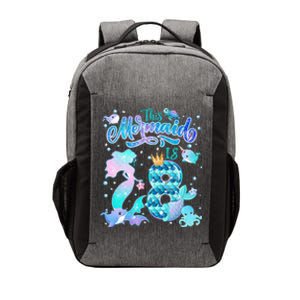 This Mermaid Birthday Girl 8 Year Old 8th Birthday Mermaid Vector Backpack