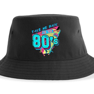 Take Me Back To The 80s Vintage Birthday Retro 80s Party Lover Sustainable Bucket Hat