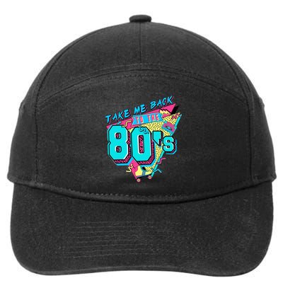 Take Me Back To The 80s Vintage Birthday Retro 80s Party Lover 7-Panel Snapback Hat