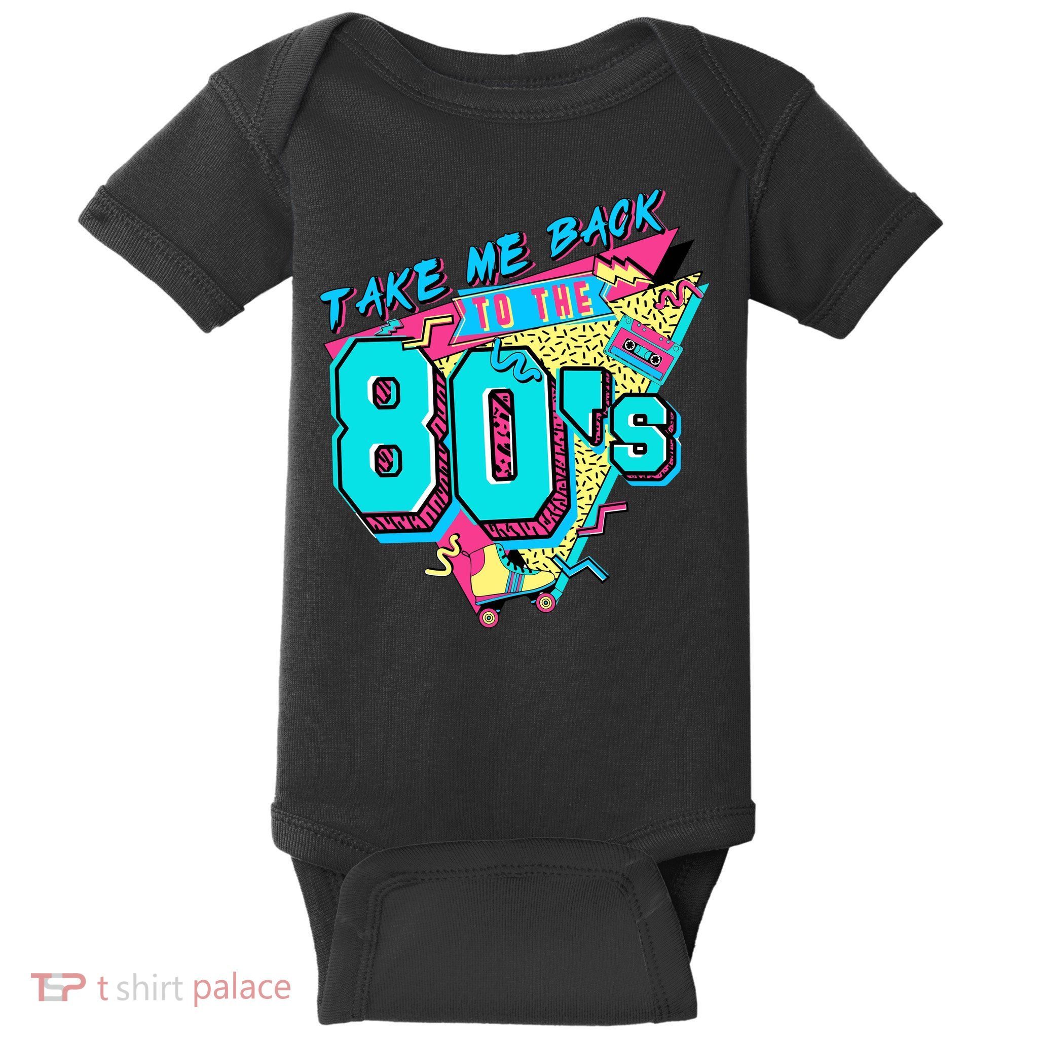 Take Me Back To The 80s Vintage Birthday Retro 80s Party Lover Baby Bodysuit