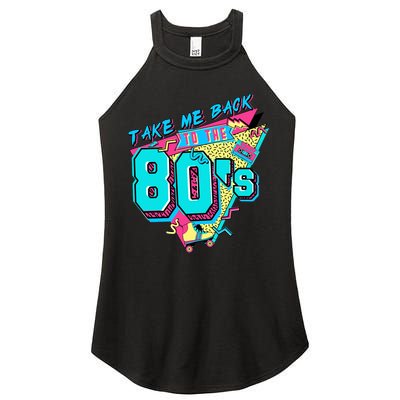 Take Me Back To The 80s Vintage Birthday Retro 80s Party Lover Women's Perfect Tri Rocker Tank