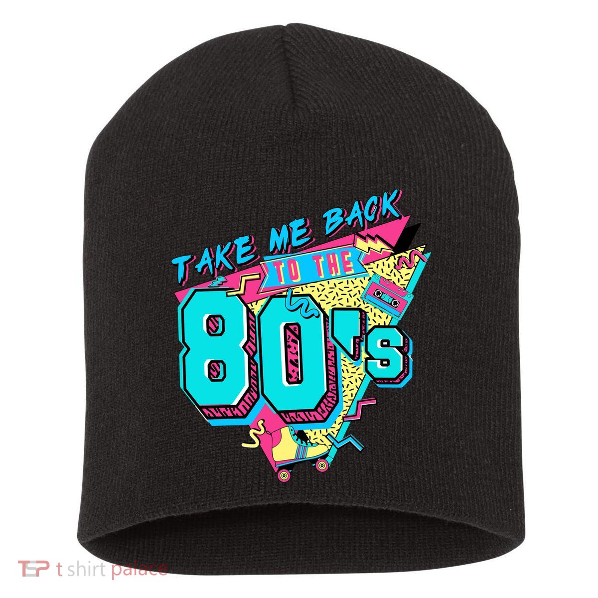 Take Me Back To The 80s Vintage Birthday Retro 80s Party Lover Short Acrylic Beanie
