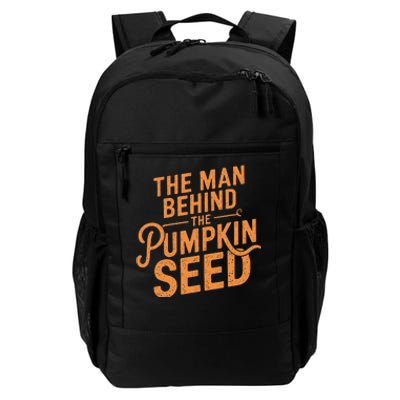 The Man Behind The Pumpkin Seed Halloween Pregnancy Daily Commute Backpack