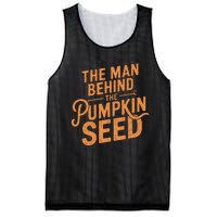 The Man Behind The Pumpkin Seed Halloween Pregnancy Mesh Reversible Basketball Jersey Tank