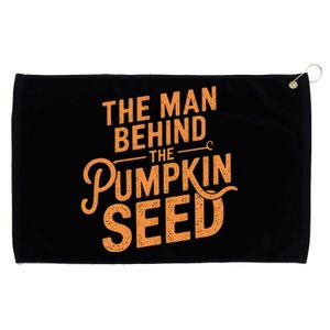 The Man Behind The Pumpkin Seed Halloween Pregnancy Grommeted Golf Towel