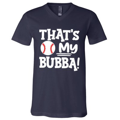 That's My Bubba Funny Baseball Best Bubba Ever V-Neck T-Shirt