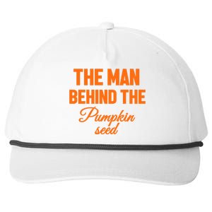 The Man Behind The Pumpkin Seed Halloween Pregnant Snapback Five-Panel Rope Hat