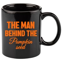 The Man Behind The Pumpkin Seed Halloween Pregnant 11oz C Handle Ceramic Mug