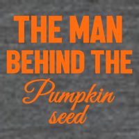 The Man Behind The Pumpkin Seed Halloween Pregnant Long Sleeve Shirt