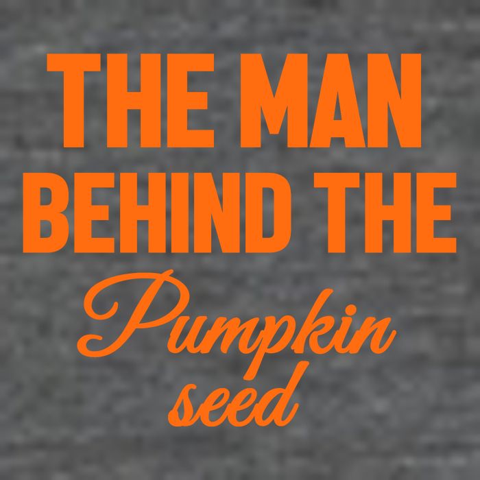 The Man Behind The Pumpkin Seed Halloween Pregnant Long Sleeve Shirt