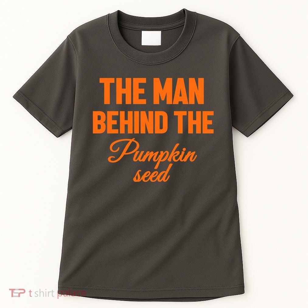 The Man Behind The Pumpkin Seed Halloween Pregnant Tall T-Shirt