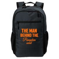 The Man Behind The Pumpkin Seed Halloween Pregnant Backpack