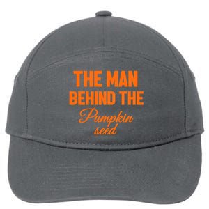 The Man Behind The Pumpkin Seed Halloween Pregnant 7-Panel Snapback Hat