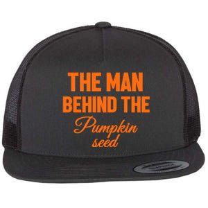 The Man Behind The Pumpkin Seed Halloween Pregnant Flat Bill Trucker Hat