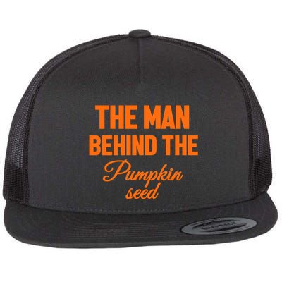 The Man Behind The Pumpkin Seed Halloween Pregnant Flatbill Hat
