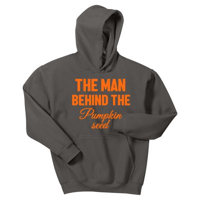 The Man Behind The Pumpkin Seed Halloween Pregnant Kids Hoodie