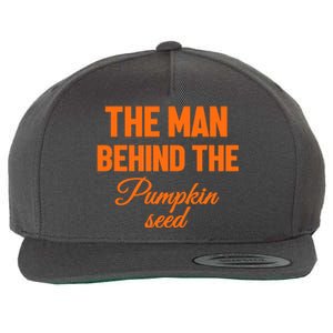 The Man Behind The Pumpkin Seed Halloween Pregnant Wool Snapback Cap