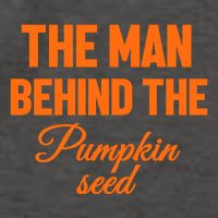 The Man Behind The Pumpkin Seed Halloween Pregnant Vector Backpack