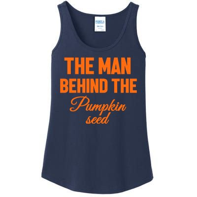 The Man Behind The Pumpkin Seed Halloween Pregnant Ladies Essential Tank