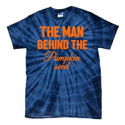 The Man Behind The Pumpkin Seed Halloween Pregnant Tie-Dye T-Shirt