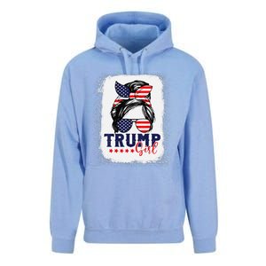 Trump Messy Bun Trump 2024 Election American Flag Unisex Surf Hoodie