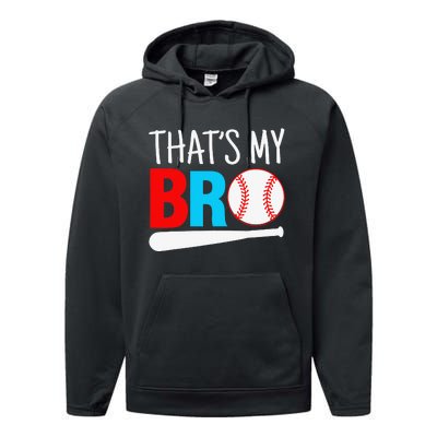 That´s My Bro Baseball Performance Fleece Hoodie