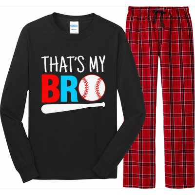 That´s My Bro Baseball Long Sleeve Pajama Set