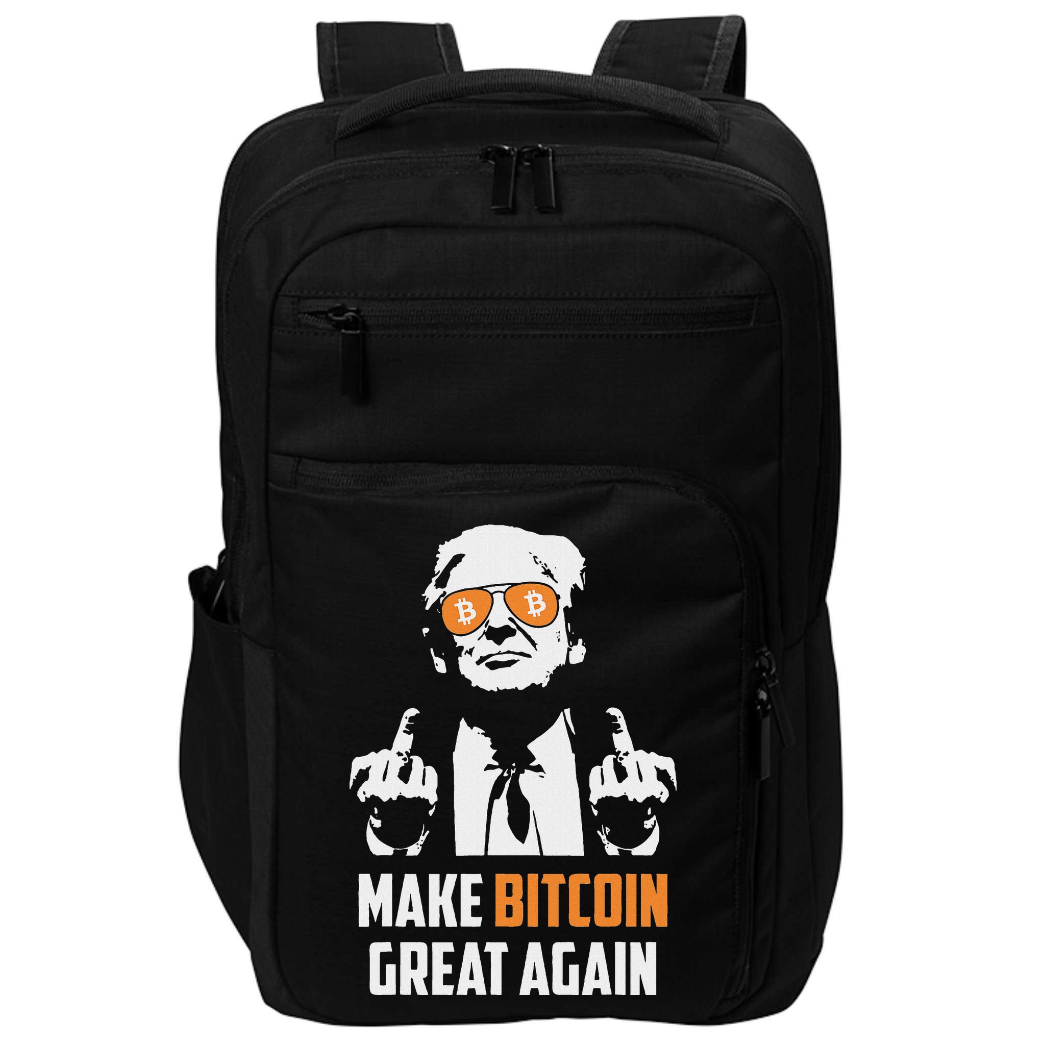 Trump Make Bitcoin Great Again Funny Maga Pro Trump Impact Tech Backpack