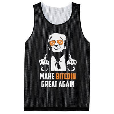 Trump Make Bitcoin Great Again Funny Maga Pro Trump Mesh Reversible Basketball Jersey Tank