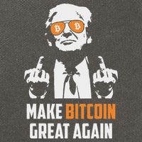 Trump Make Bitcoin Great Again Funny Maga Pro Trump Cotton Canvas Backpack