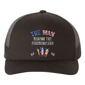 The Man Behind The Twins FIRECRACKERS 4th Of July Expecting Yupoong Adult 5-Panel Trucker Hat