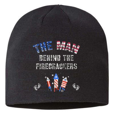 The Man Behind The Twins FIRECRACKERS 4th Of July Expecting Sustainable Beanie