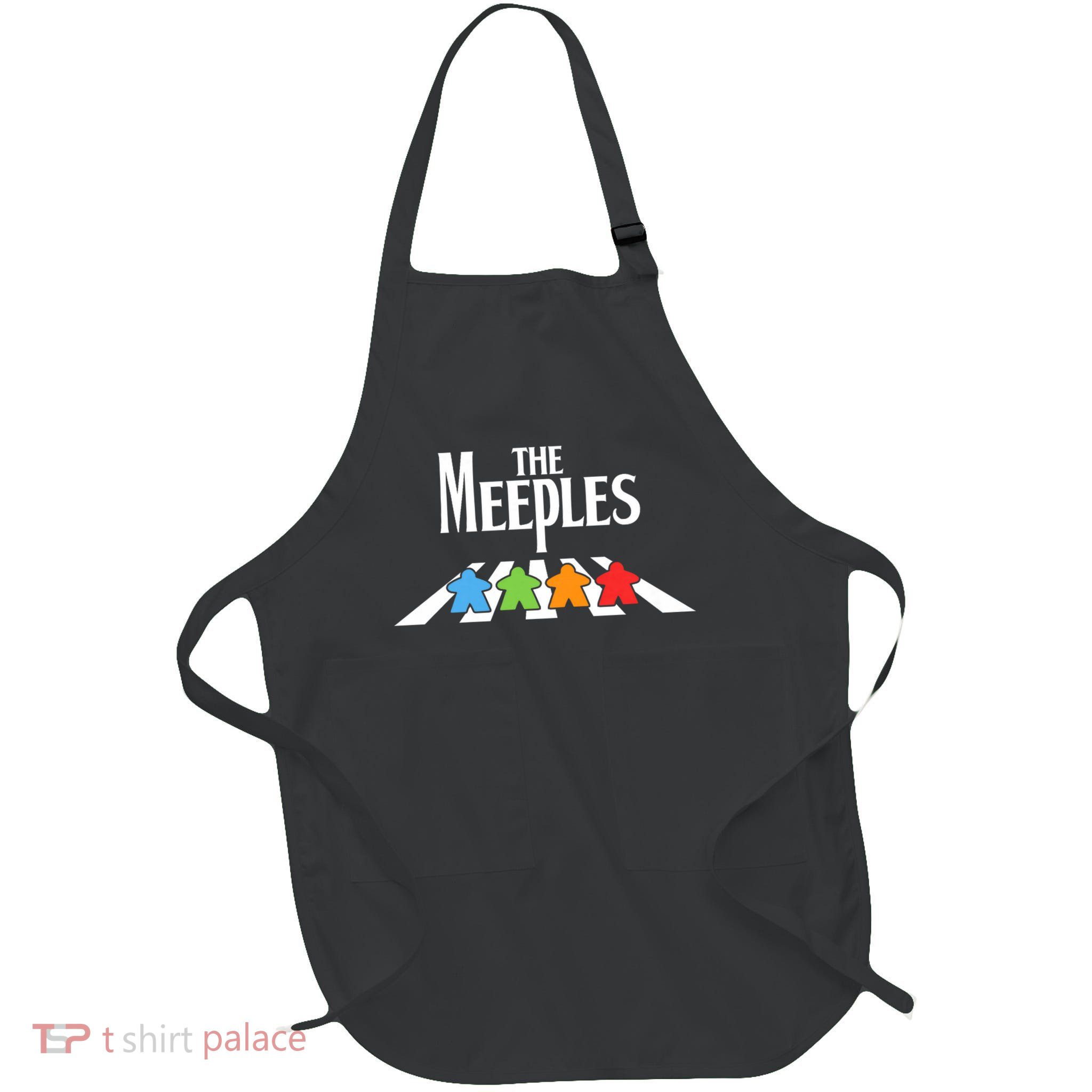 the meeples board game board gamer tabletop Full-Length Apron With Pockets